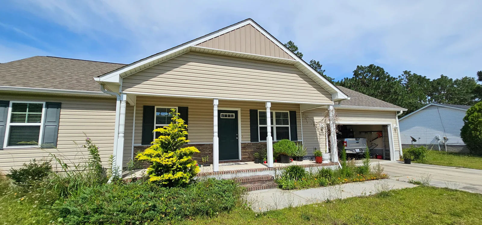 The Sand Ridge Road home in Hubert, NC we bought to stop a foreclosure at the auction