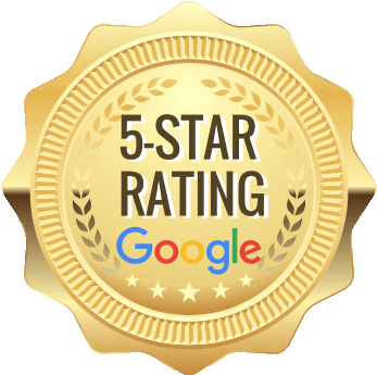 5-star Google rating badge